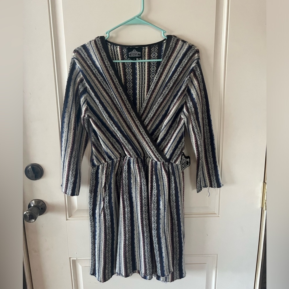 Angie’s sweater dress Aztec/southwest print